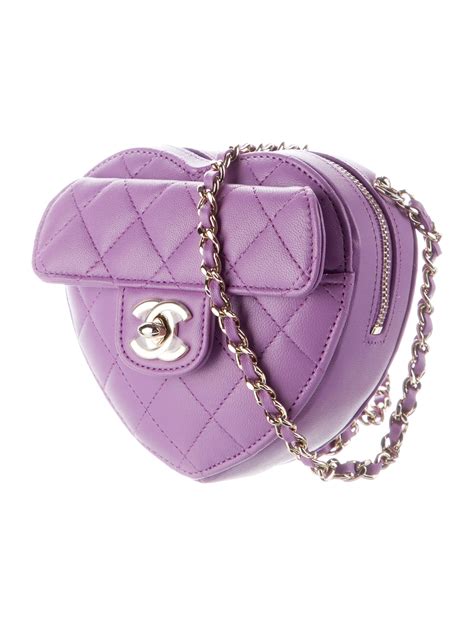 chanel hert|chanel mini heart bag.